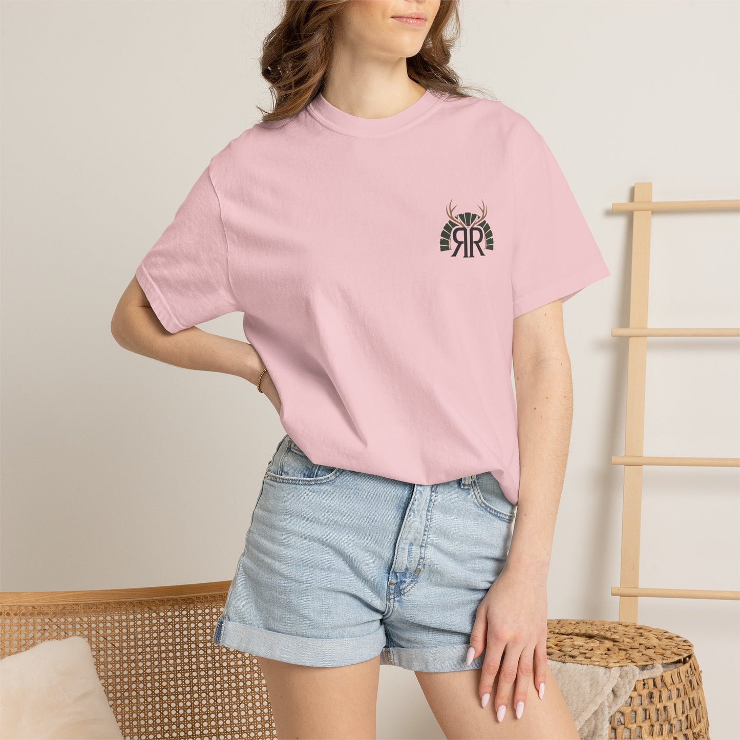 Sunrise RR Logo T-Shirt — Minimal Retro Emblem Tee