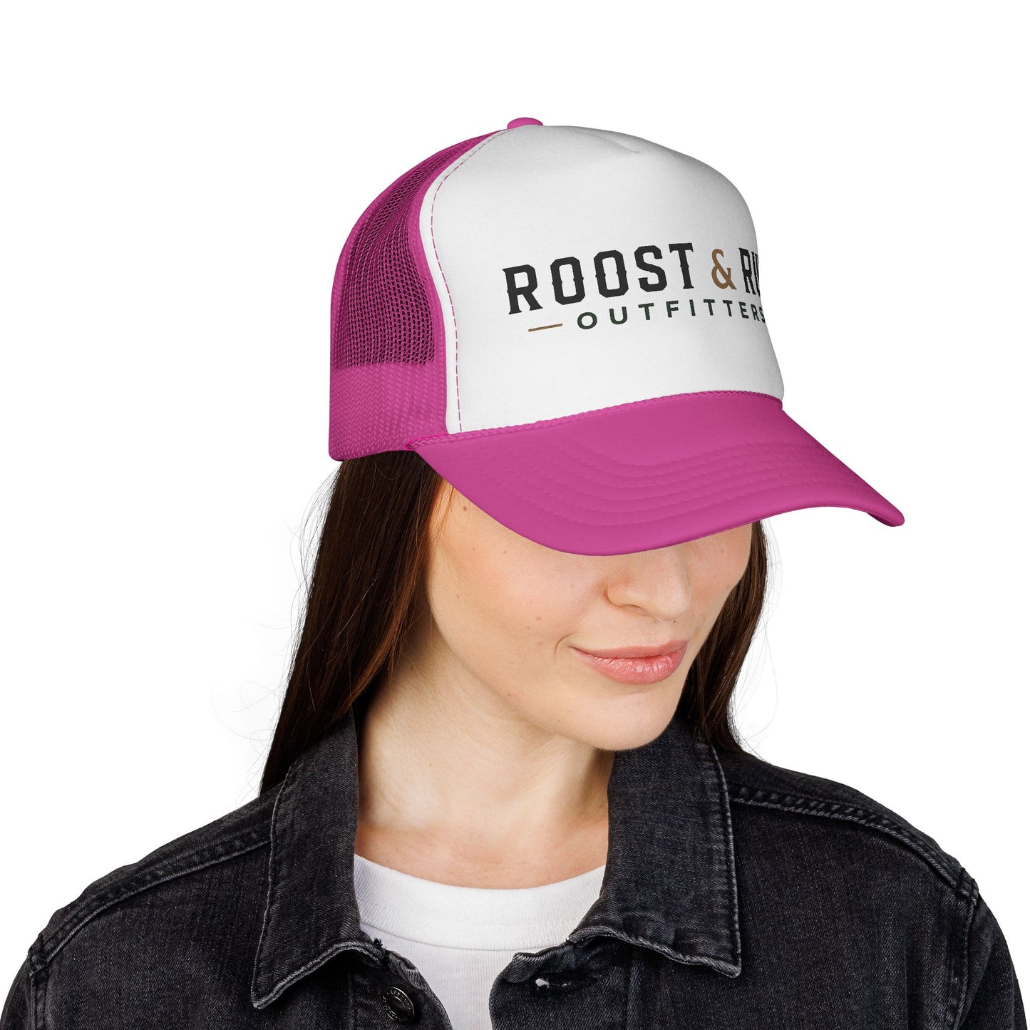 Roost & Rut Outfitters Trucker Cap — Vintage Outdoor Logo Hat