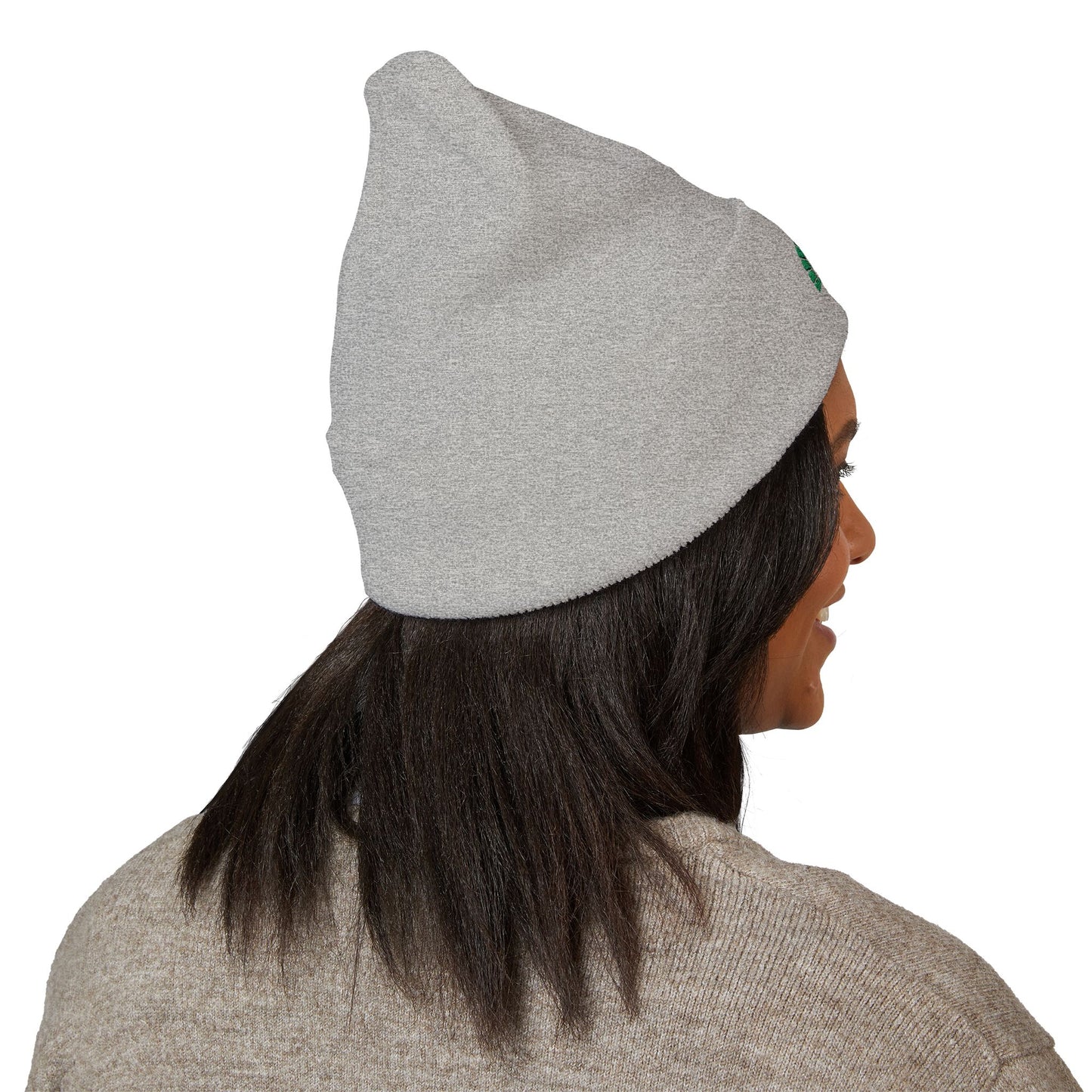 Embroidered Deer Antler Logo Cuffed Beanie