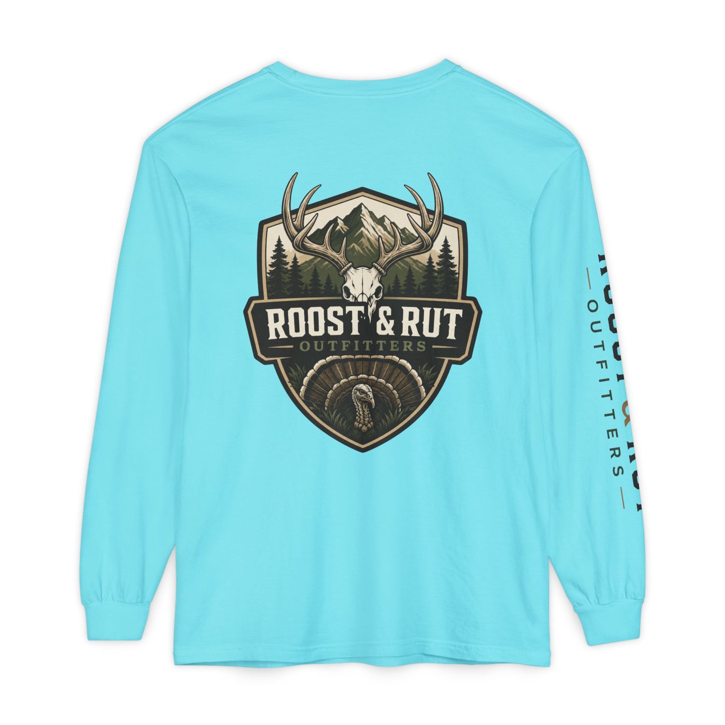 Roost & Rut Outfitters Deer Badge Long Sleeve T‑Shirt