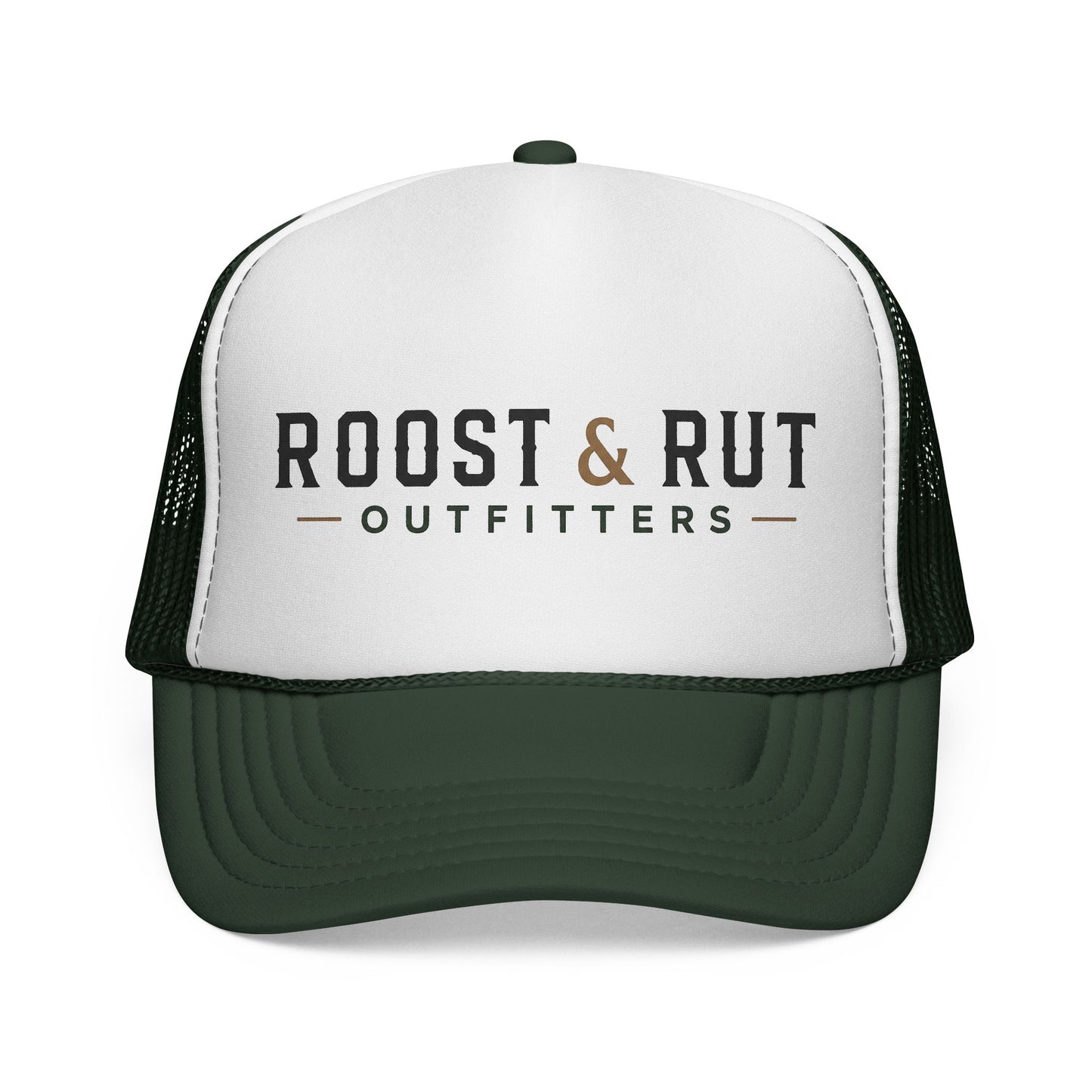 Roost & Rut Outfitters Trucker Cap — Vintage Outdoor Logo Hat