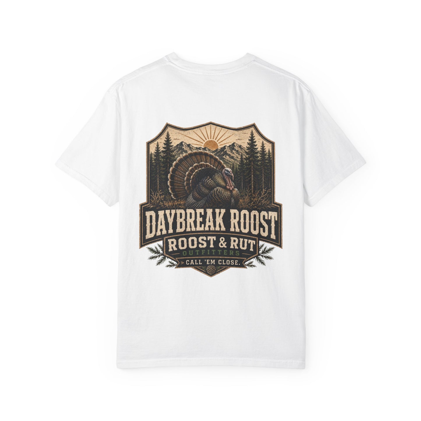 Daybreak Roost Turkey T-Shirt — 'Daybreak Roost' Vintage Turkey Hunting Tee