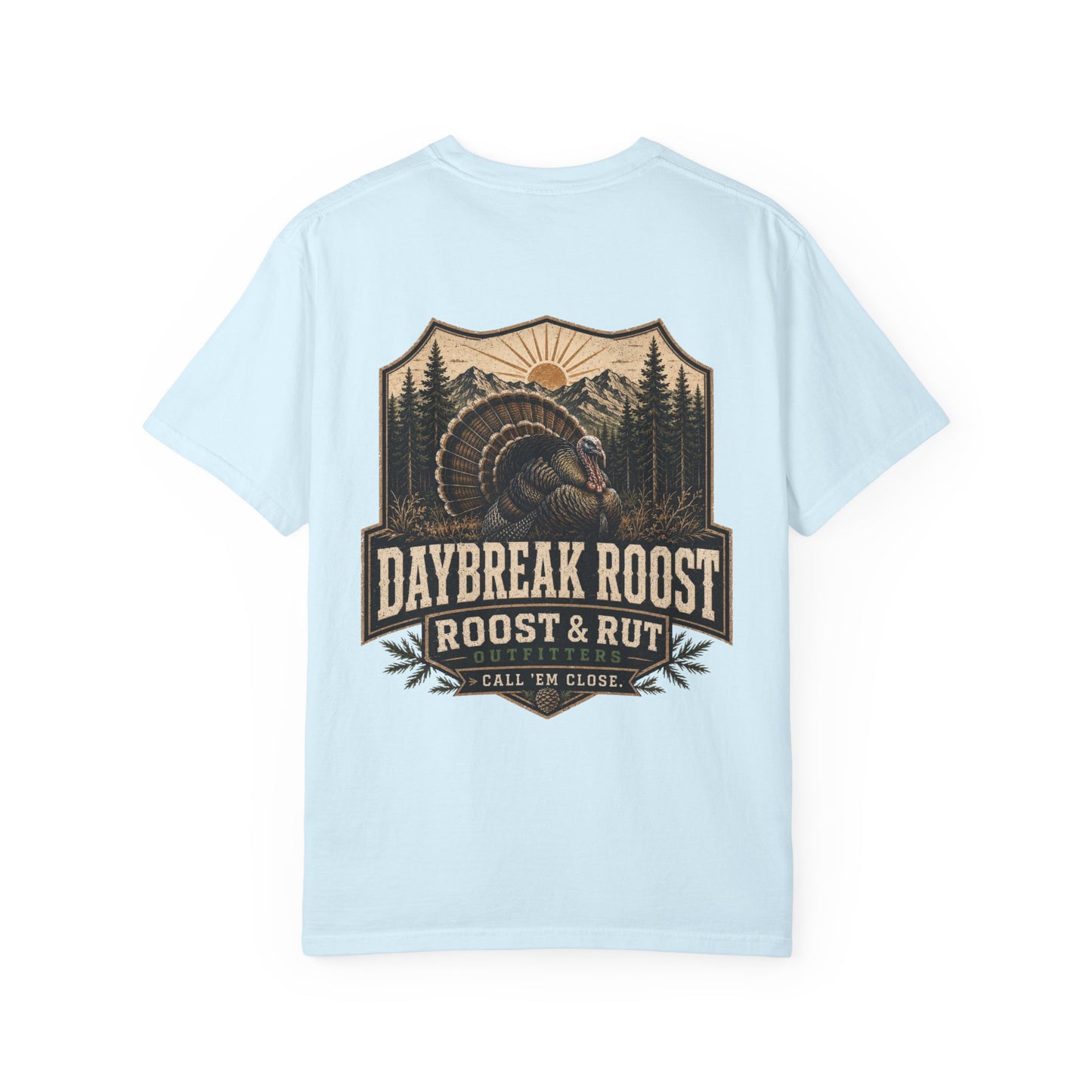 Daybreak Roost Turkey T-Shirt — 'Daybreak Roost' Vintage Turkey Hunting Tee