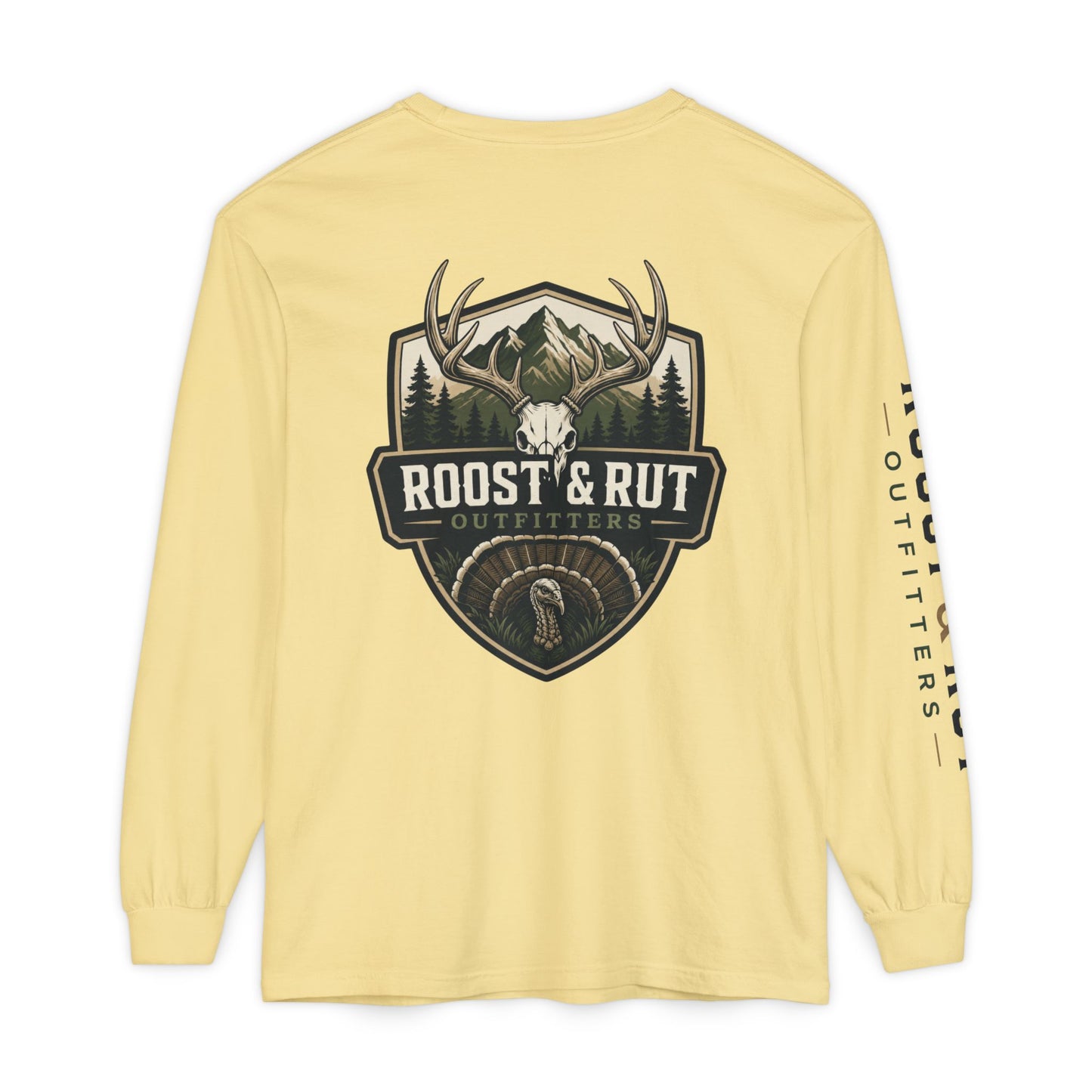 Roost & Rut Outfitters Deer Badge Long Sleeve T‑Shirt