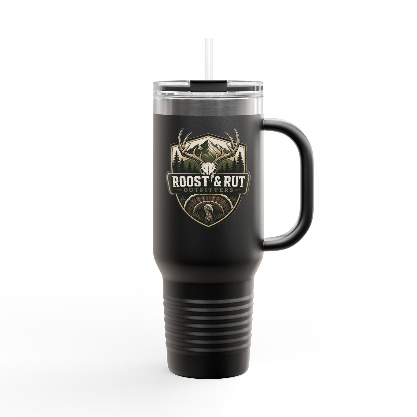 Roost & Rut 40oz Insulated Travel Mug — Outdoor Hunting Camp Tumbler