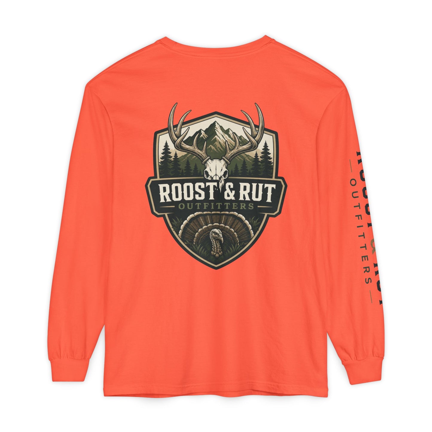 Roost & Rut Outfitters Deer Badge Long Sleeve T‑Shirt