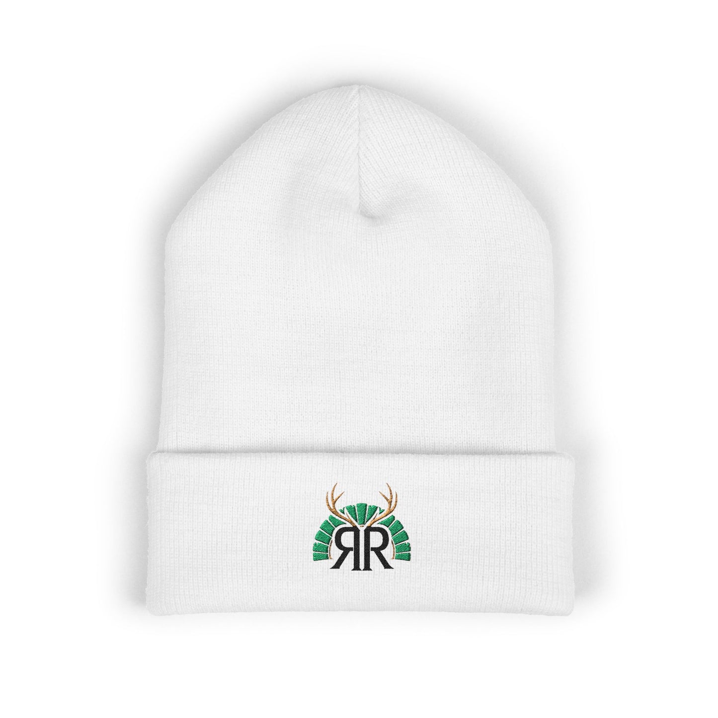 Embroidered Deer Antler Logo Cuffed Beanie