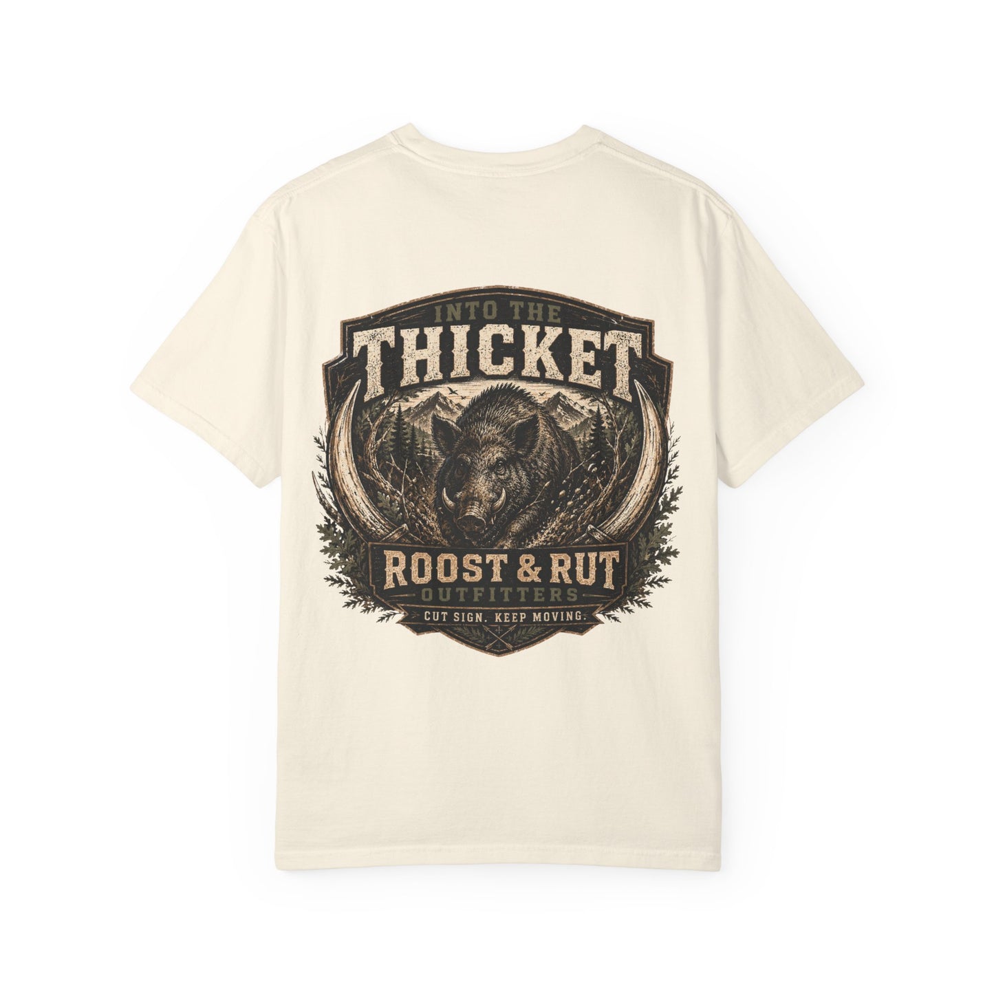 Into The Thicket Roost & Rut Boar Graphic T-Shirt — Hunting Outdoors Tee