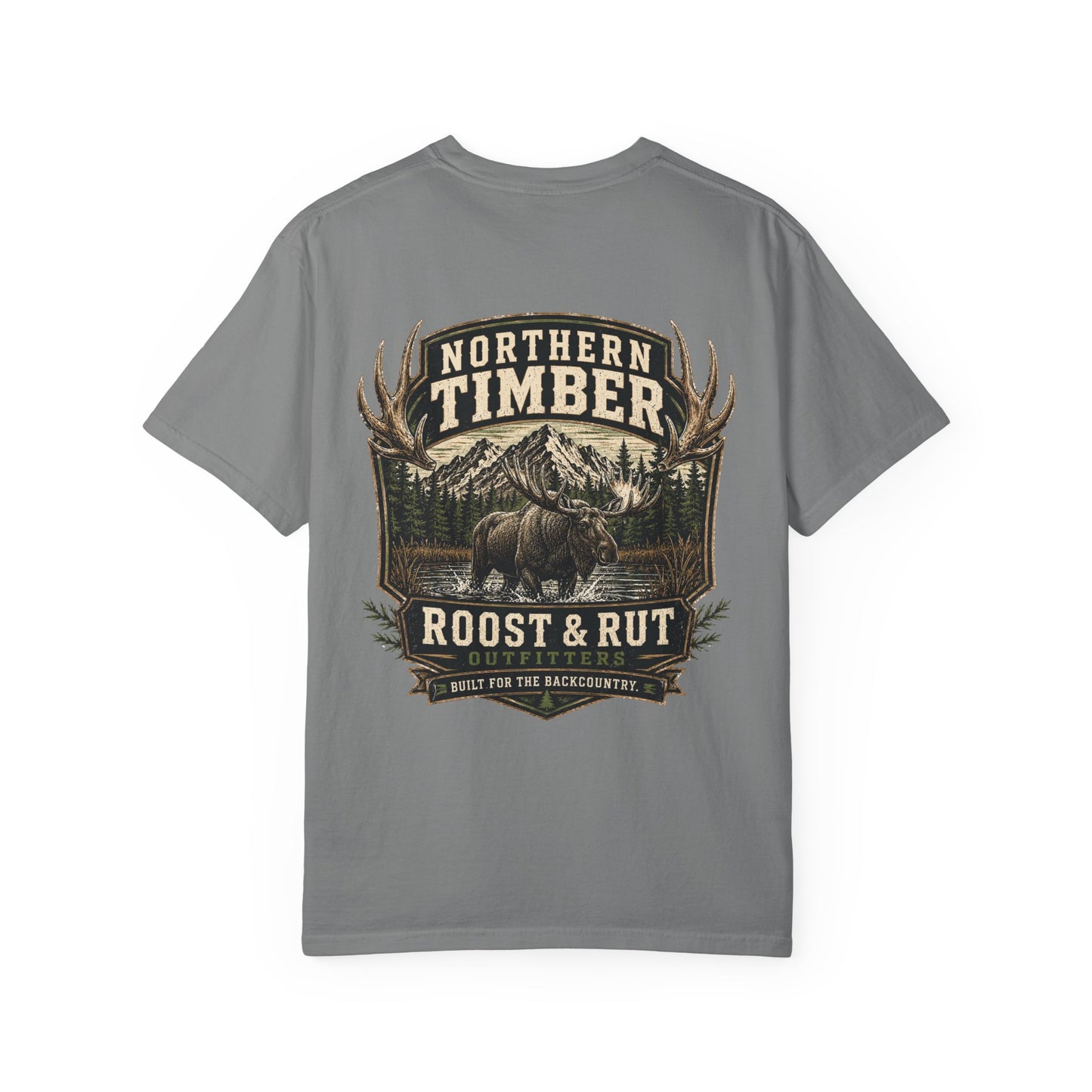 Northern Timber Moose Tee — Roost & Rut Outdoor Graphic T-Shirt