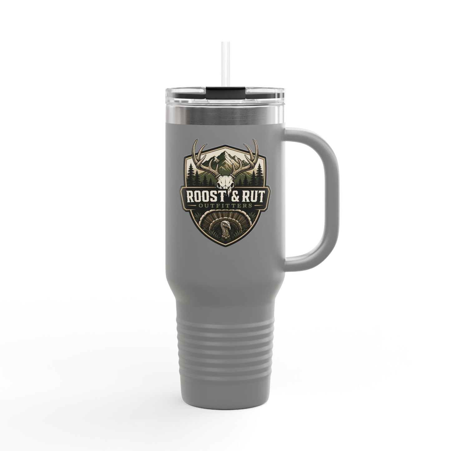 Roost & Rut 40oz Insulated Travel Mug — Outdoor Hunting Camp Tumbler