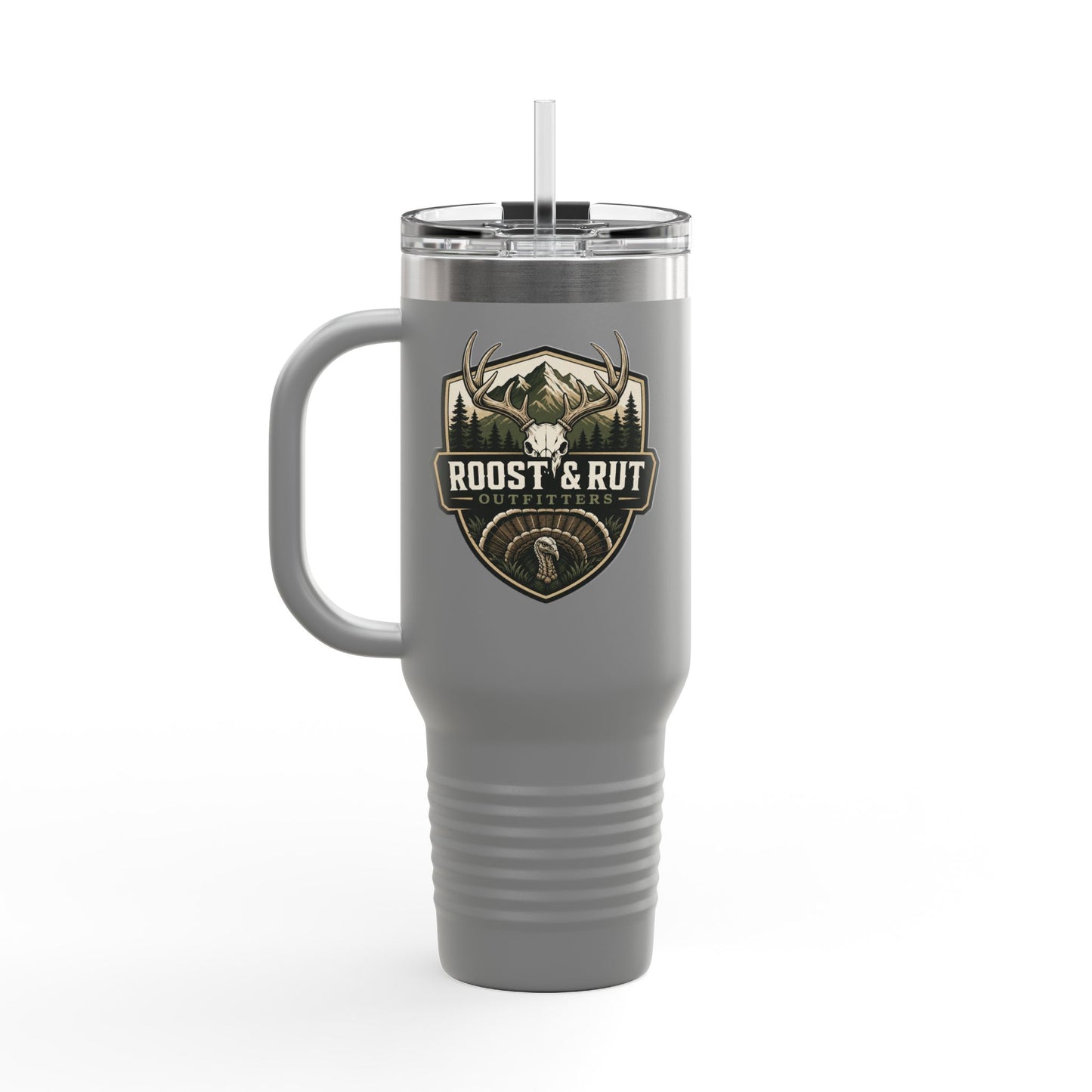 Roost & Rut 40oz Insulated Travel Mug — Outdoor Hunting Camp Tumbler