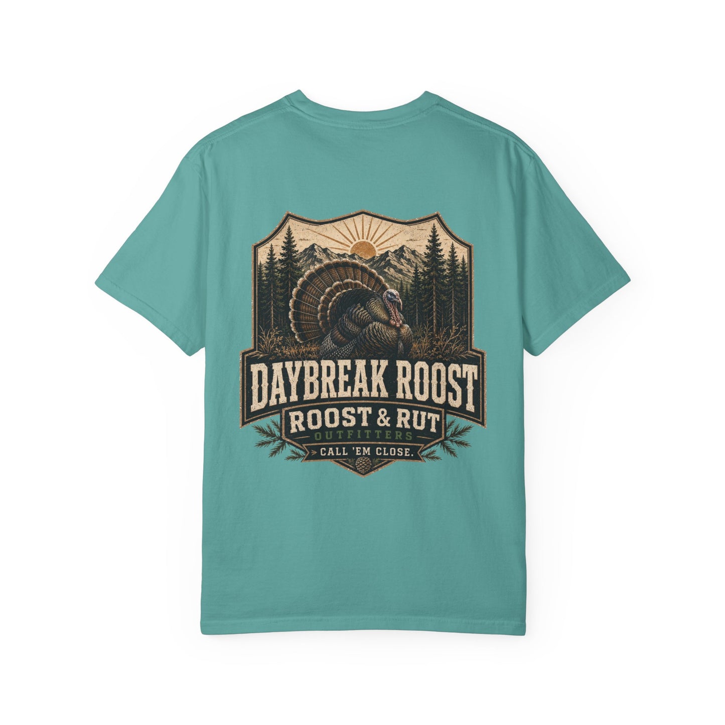 Daybreak Roost Turkey T-Shirt — 'Daybreak Roost' Vintage Turkey Hunting Tee