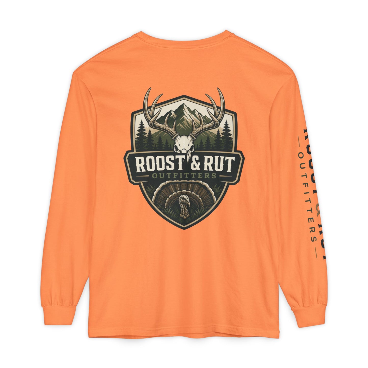 Roost & Rut Outfitters Deer Badge Long Sleeve T‑Shirt