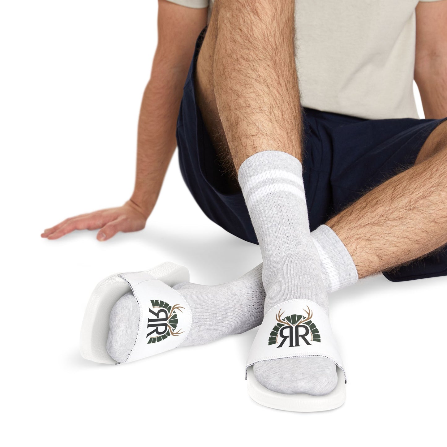 Men's Logo Slide Sandals — Removable Strap Comfort Slides