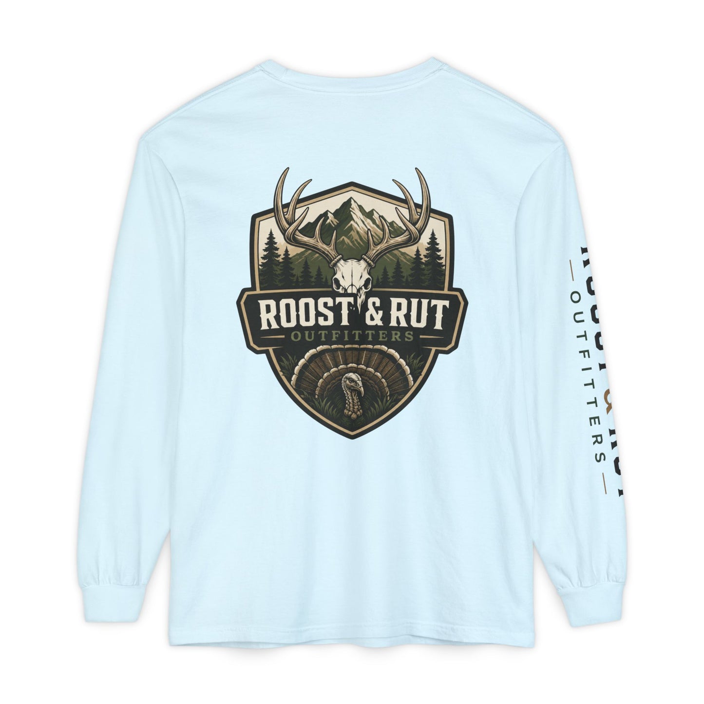 Roost & Rut Outfitters Deer Badge Long Sleeve T‑Shirt