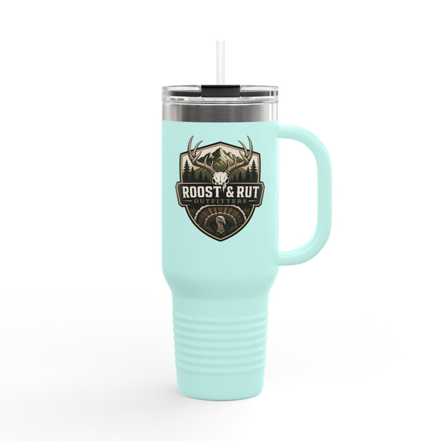 Roost & Rut 40oz Insulated Travel Mug — Outdoor Hunting Camp Tumbler
