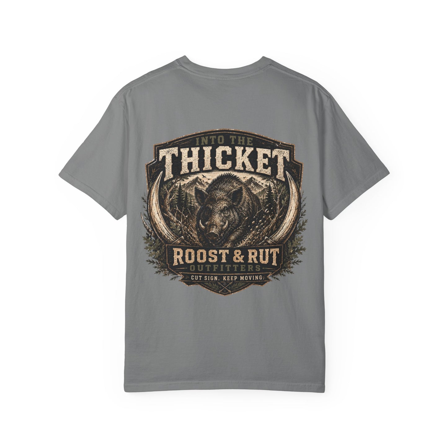 Into The Thicket Roost & Rut Boar Graphic T-Shirt — Hunting Outdoors Tee