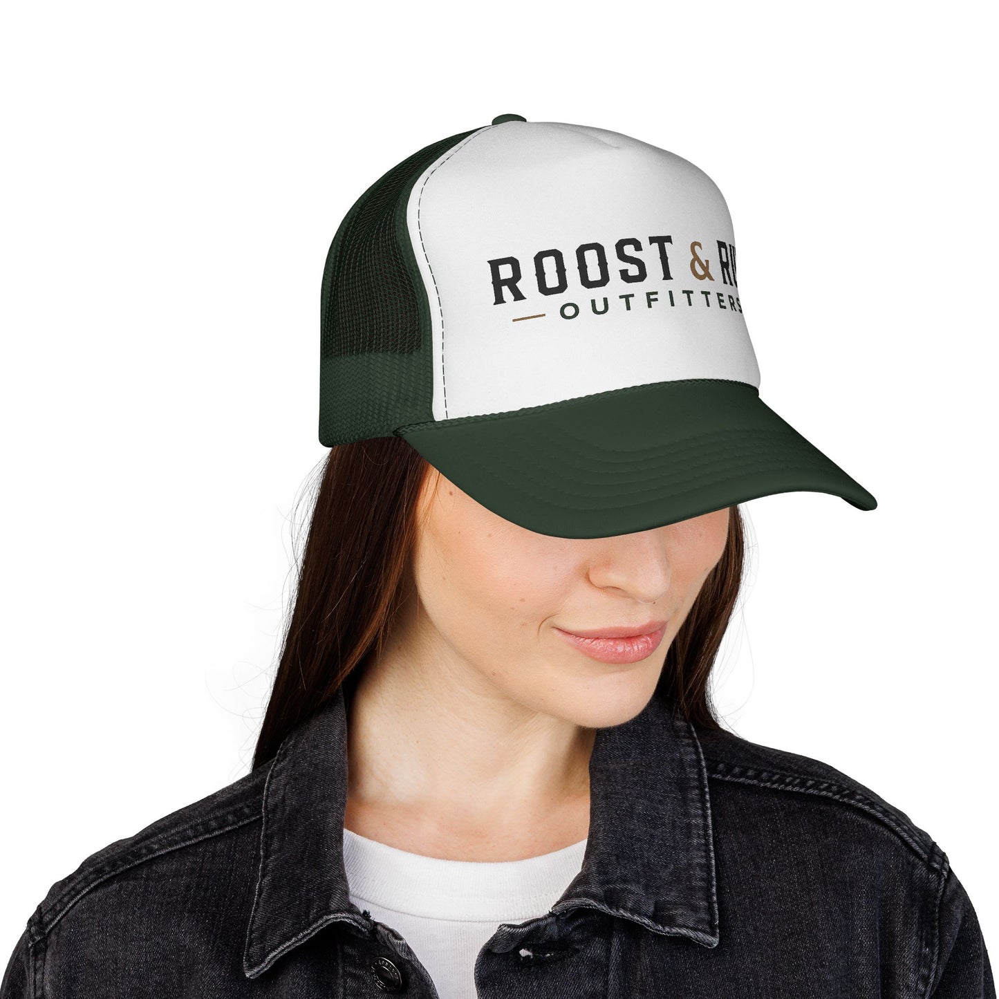 Roost & Rut Outfitters Trucker Cap — Vintage Outdoor Logo Hat