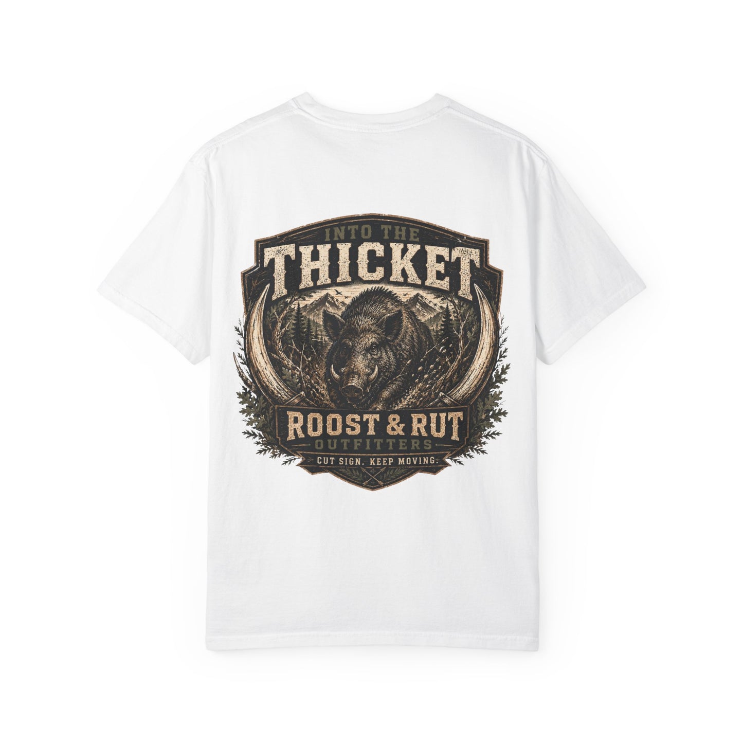 Into The Thicket Roost & Rut Boar Graphic T-Shirt — Hunting Outdoors Tee