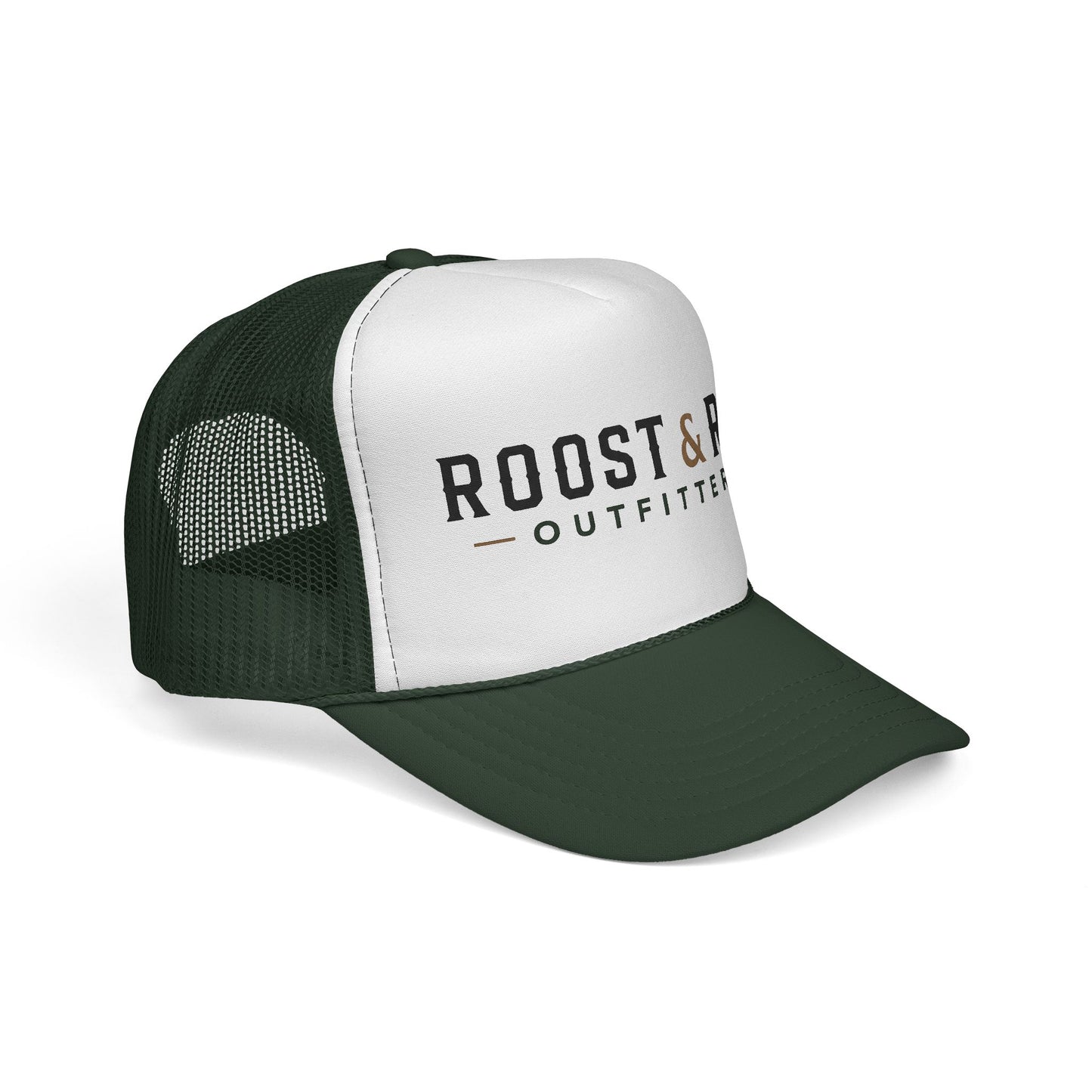 Roost & Rut Outfitters Trucker Cap — Vintage Outdoor Logo Hat