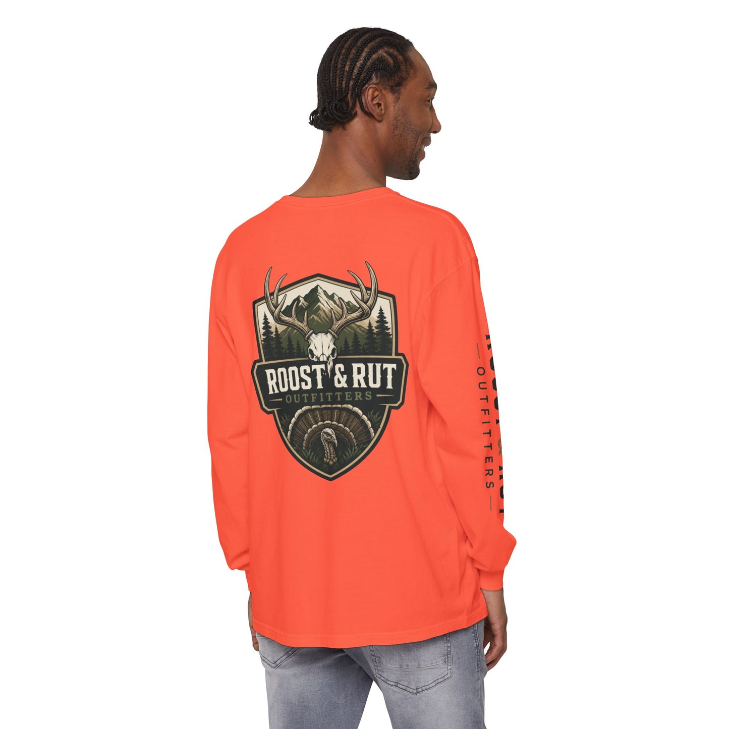 Roost & Rut Outfitters Deer Badge Long Sleeve T‑Shirt