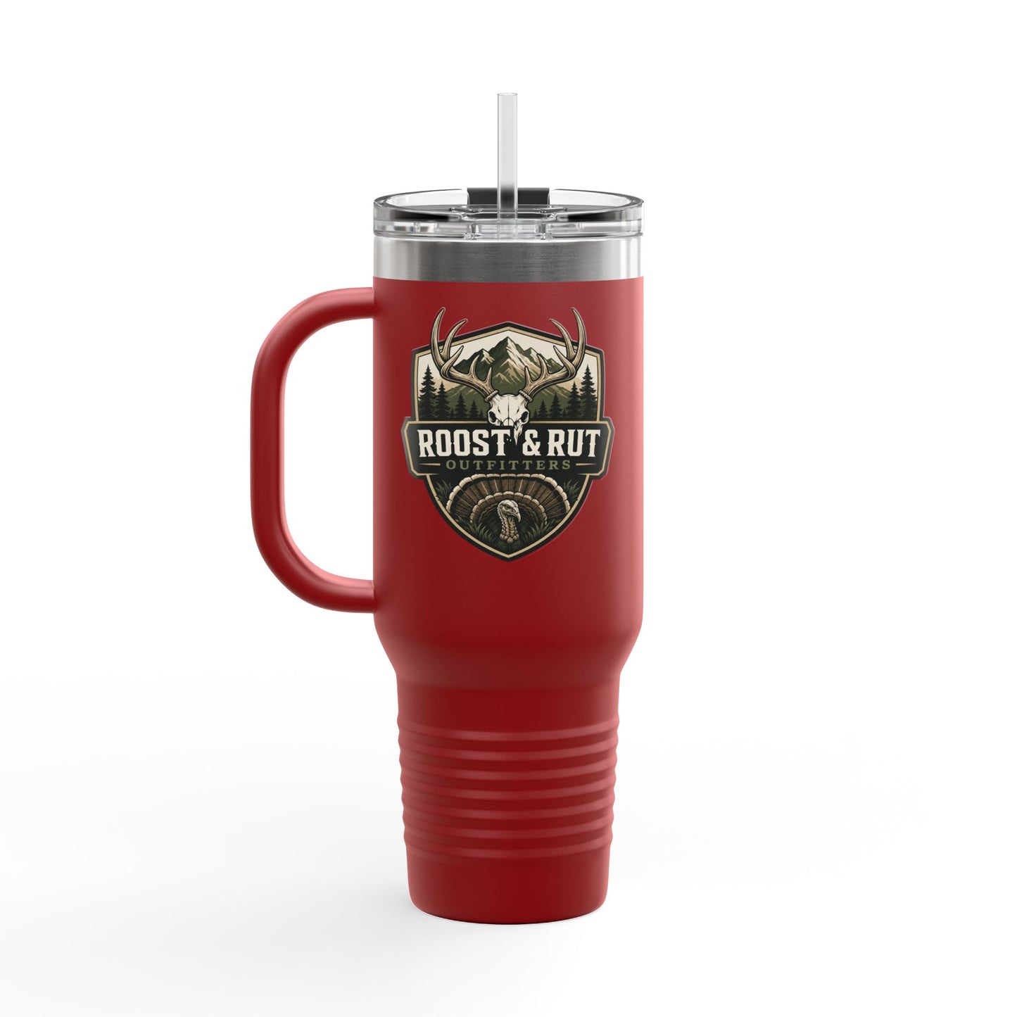 Roost & Rut 40oz Insulated Travel Mug — Outdoor Hunting Camp Tumbler
