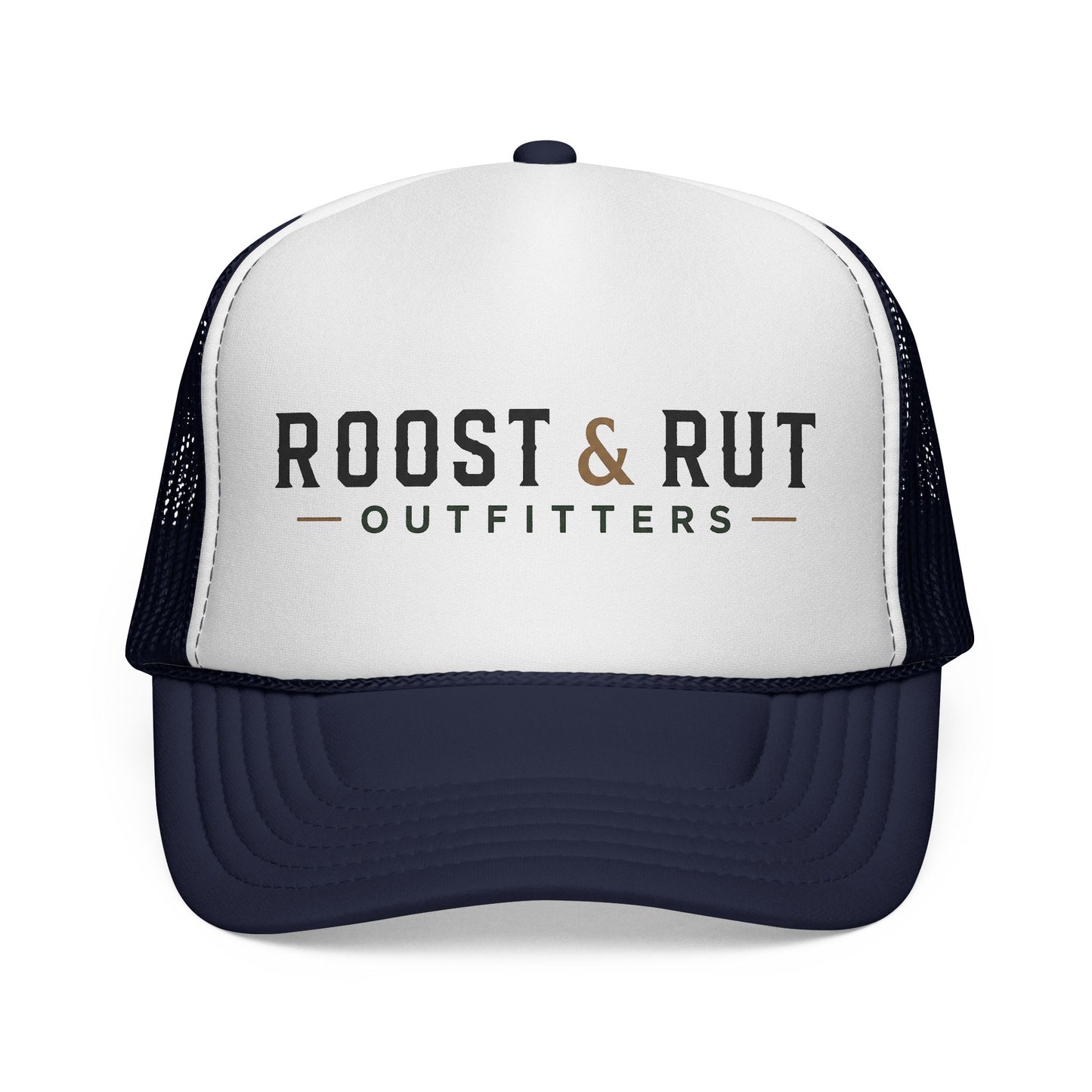 Roost & Rut Outfitters Trucker Cap — Vintage Outdoor Logo Hat