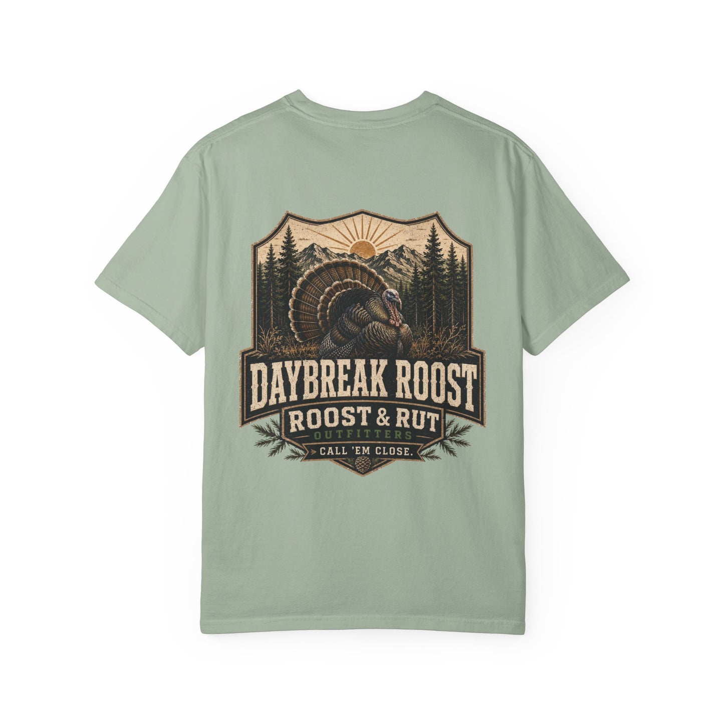Daybreak Roost Turkey T-Shirt — 'Daybreak Roost' Vintage Turkey Hunting Tee