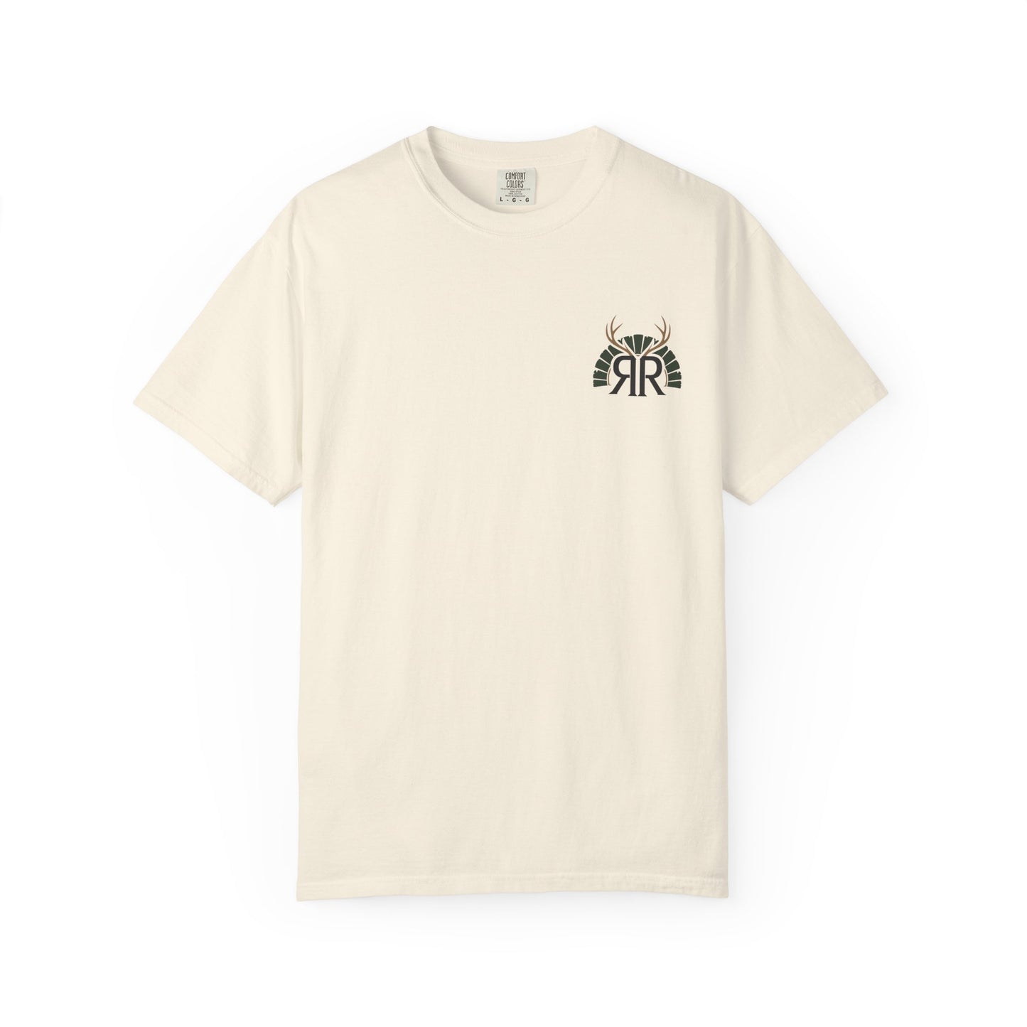 Sunrise RR Logo T-Shirt — Minimal Retro Emblem Tee
