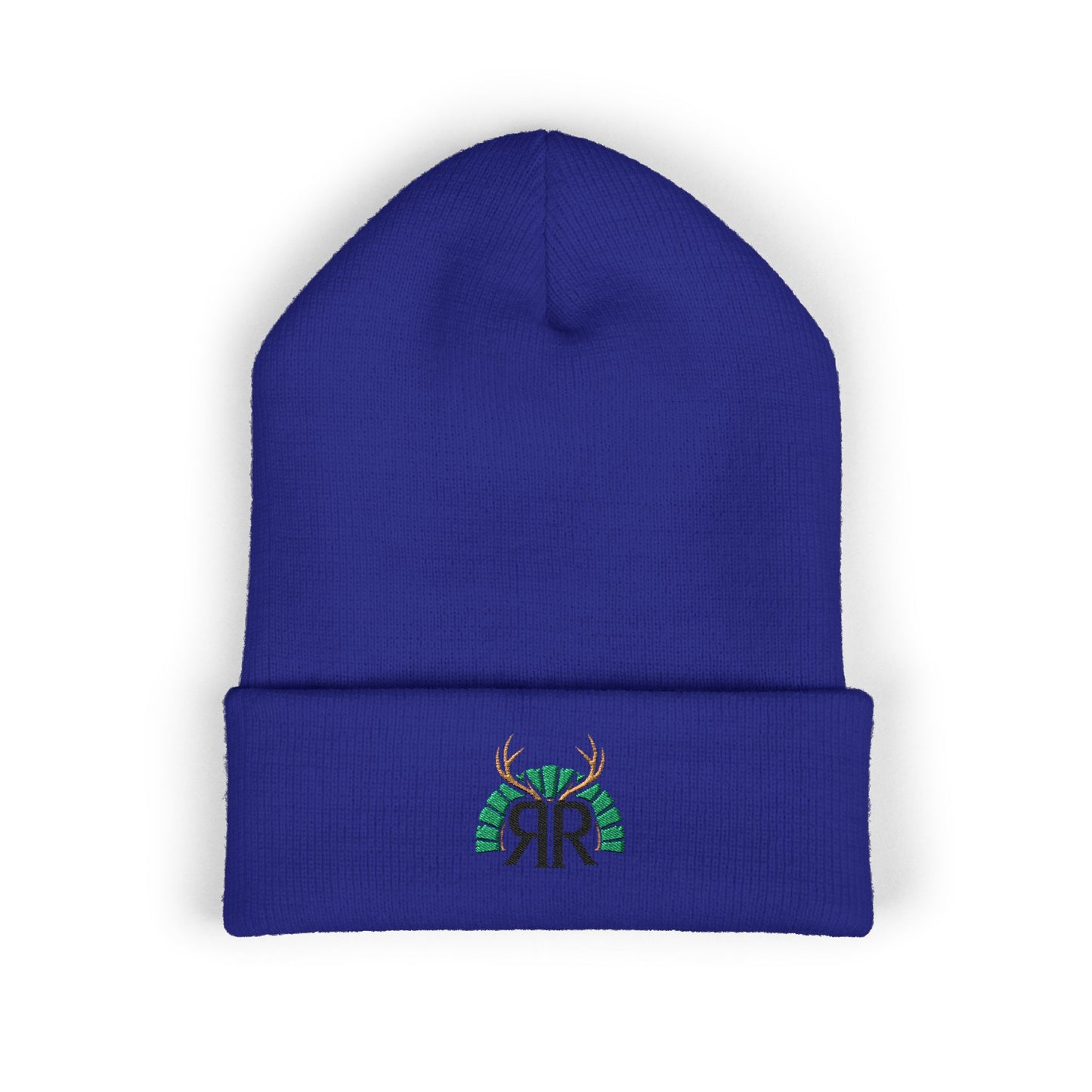 Embroidered Deer Antler Logo Cuffed Beanie