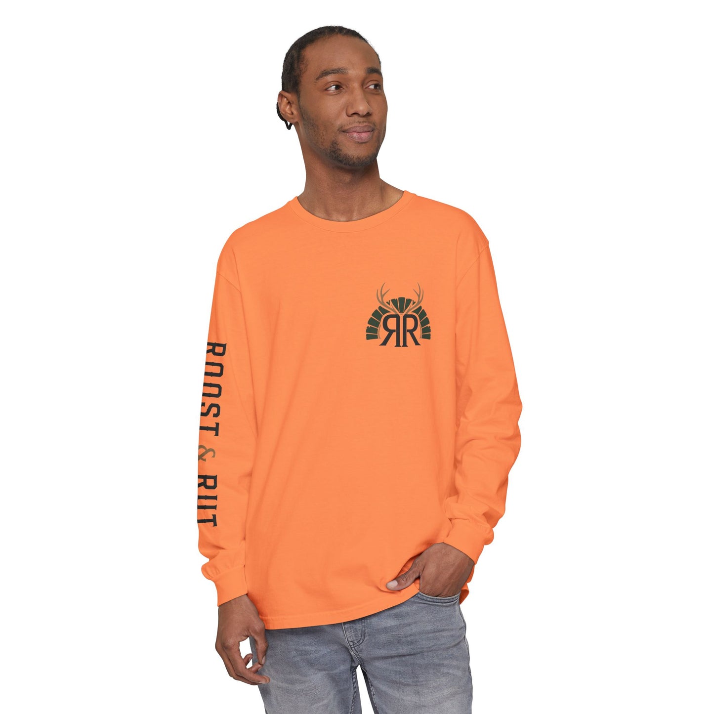 Roost & Rut Outfitters Deer Badge Long Sleeve T‑Shirt