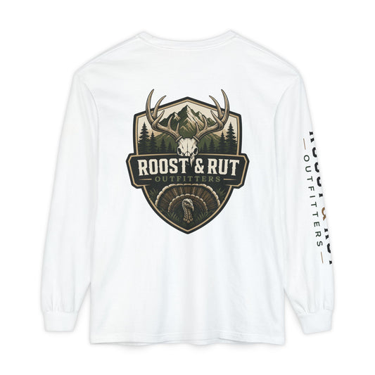 Roost & Rut Outfitters Deer Badge Long Sleeve T‑Shirt
