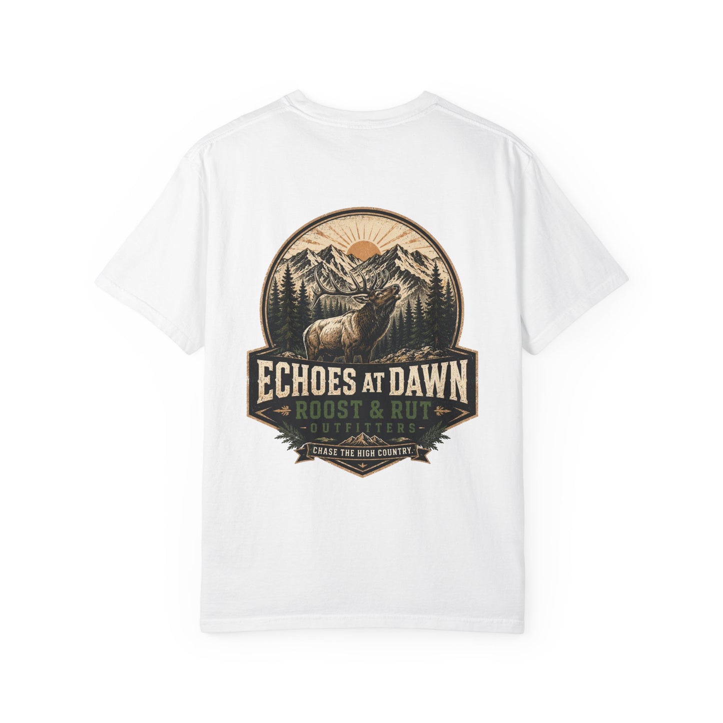 Sunrise RR Logo T-Shirt — Minimal Retro Emblem Tee