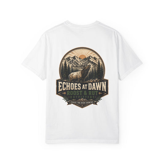 Sunrise RR Logo T-Shirt — Minimal Retro Emblem Tee