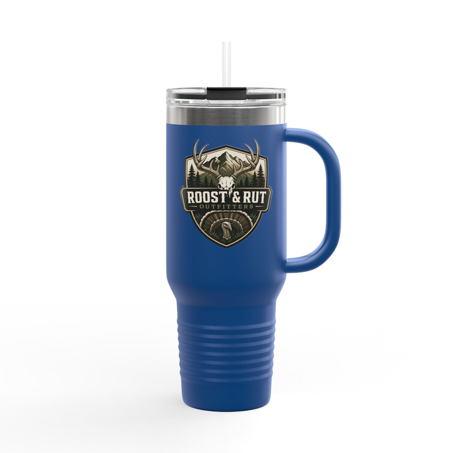 Roost & Rut 40oz Insulated Travel Mug — Outdoor Hunting Camp Tumbler