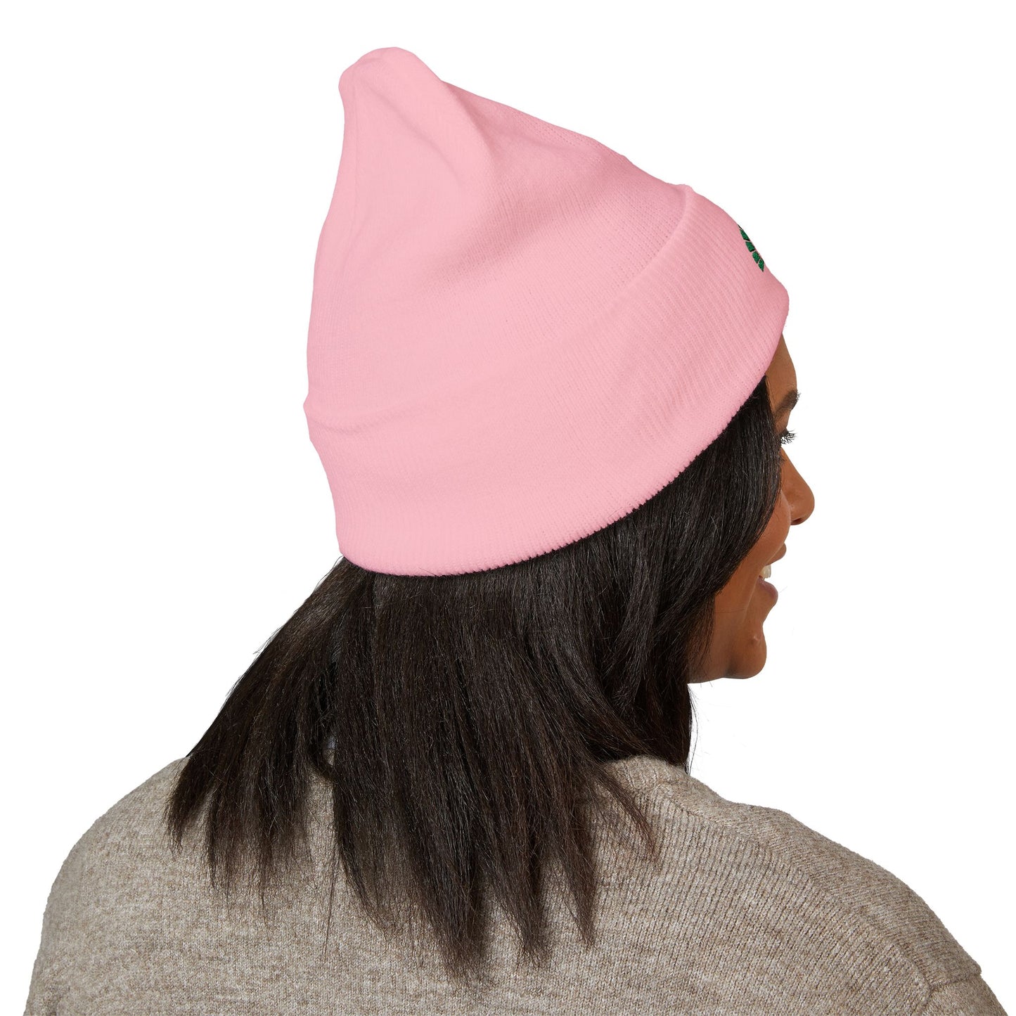 Embroidered Deer Antler Logo Cuffed Beanie