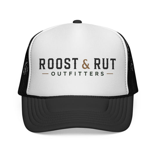 Roost & Rut Outfitters Trucker Cap — Vintage Outdoor Logo Hat