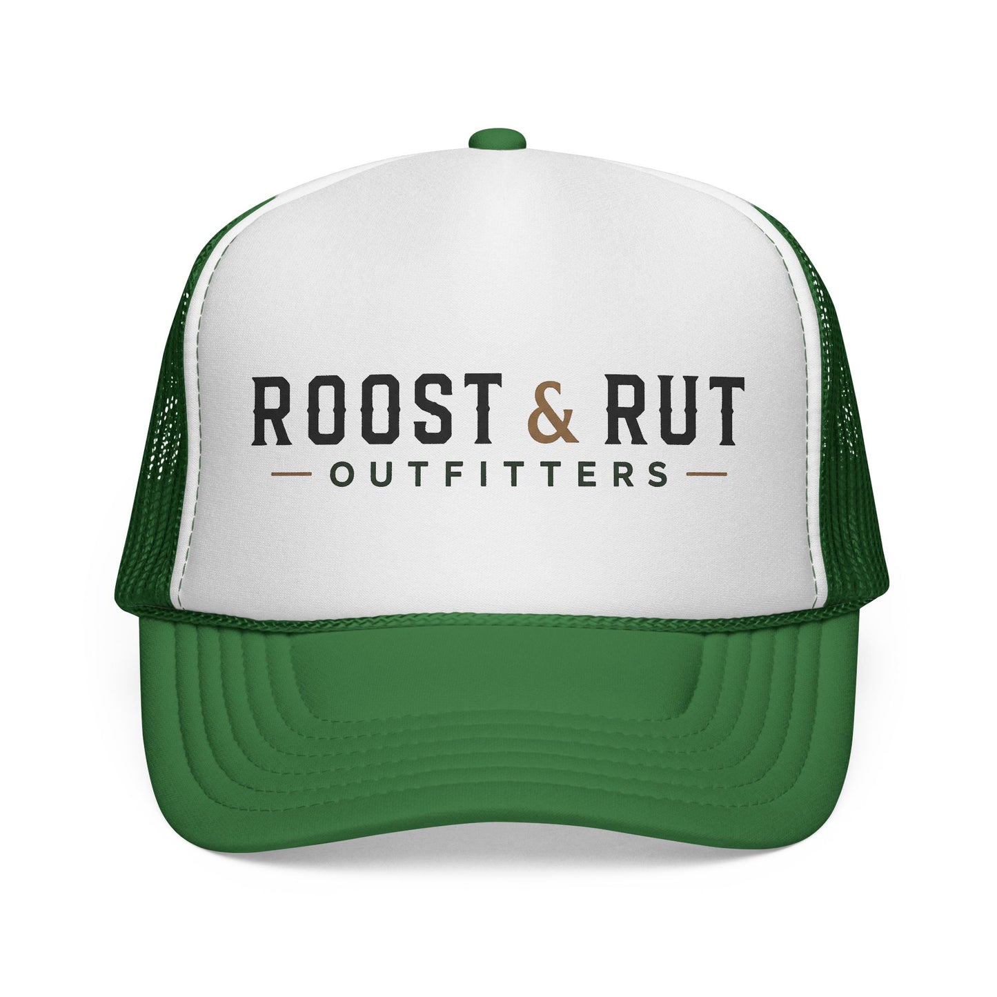 Roost & Rut Outfitters Trucker Cap — Vintage Outdoor Logo Hat