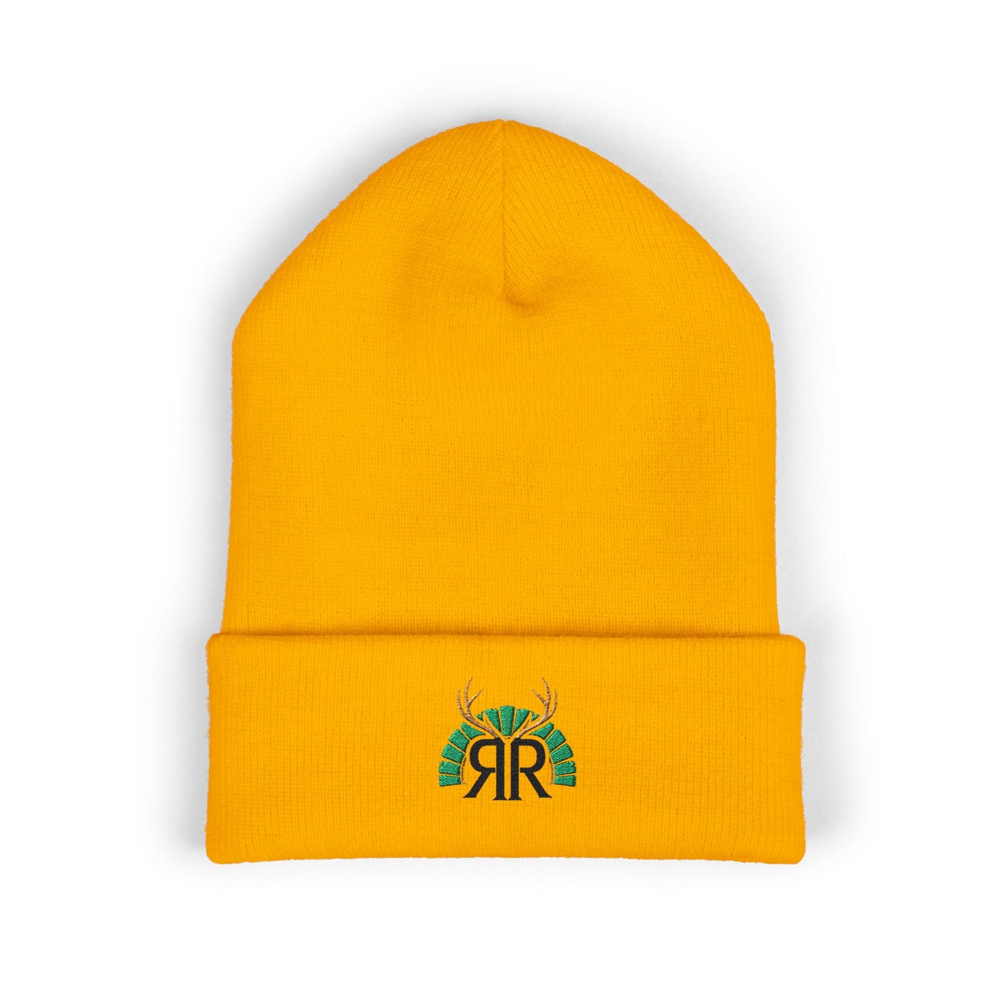 Embroidered Deer Antler Logo Cuffed Beanie
