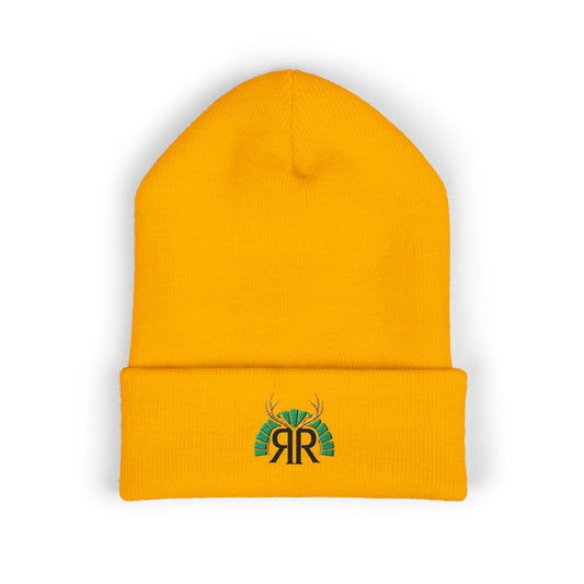 Embroidered Deer Antler Logo Cuffed Beanie