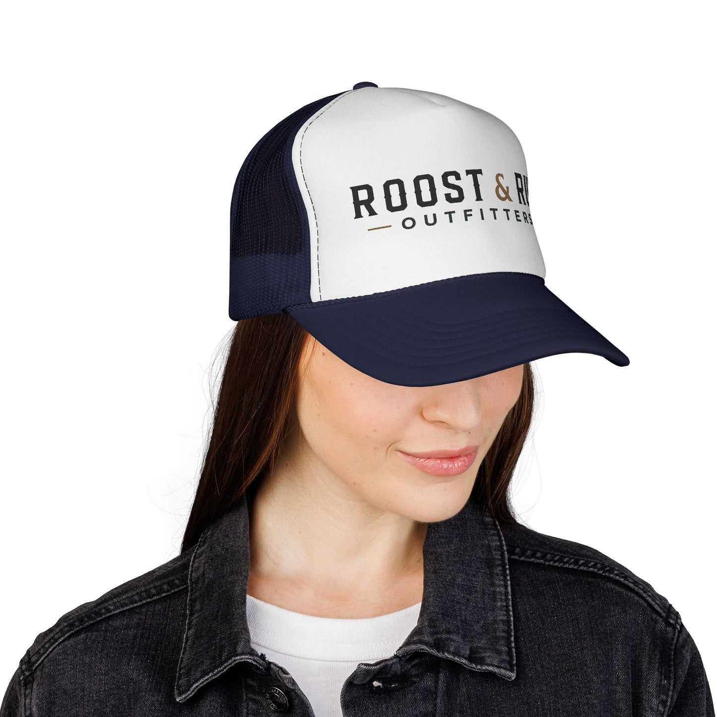 Roost & Rut Outfitters Trucker Cap — Vintage Outdoor Logo Hat