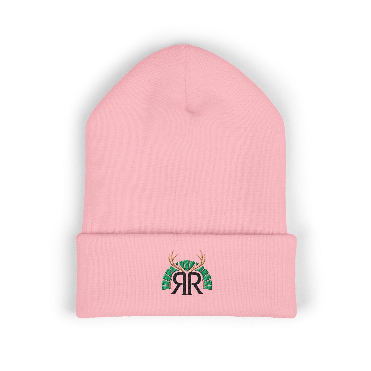 Embroidered Deer Antler Logo Cuffed Beanie