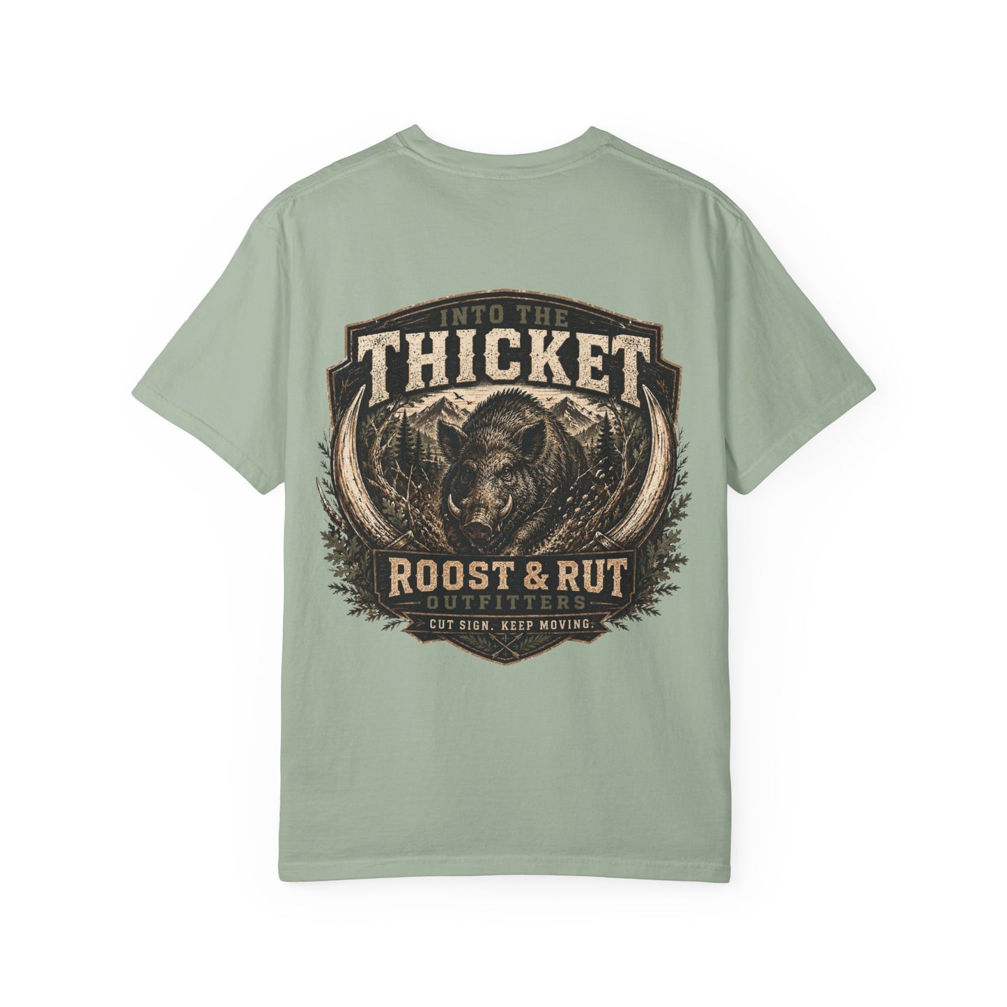 Into The Thicket Roost & Rut Boar Graphic T-Shirt — Hunting Outdoors Tee