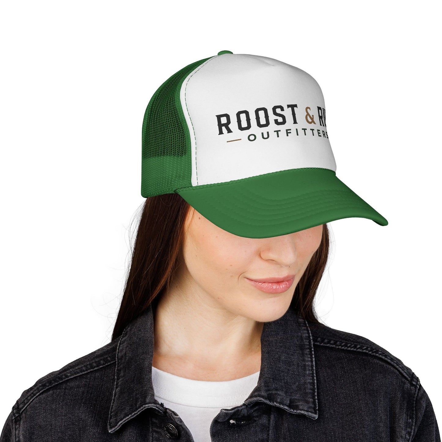 Roost & Rut Outfitters Trucker Cap — Vintage Outdoor Logo Hat