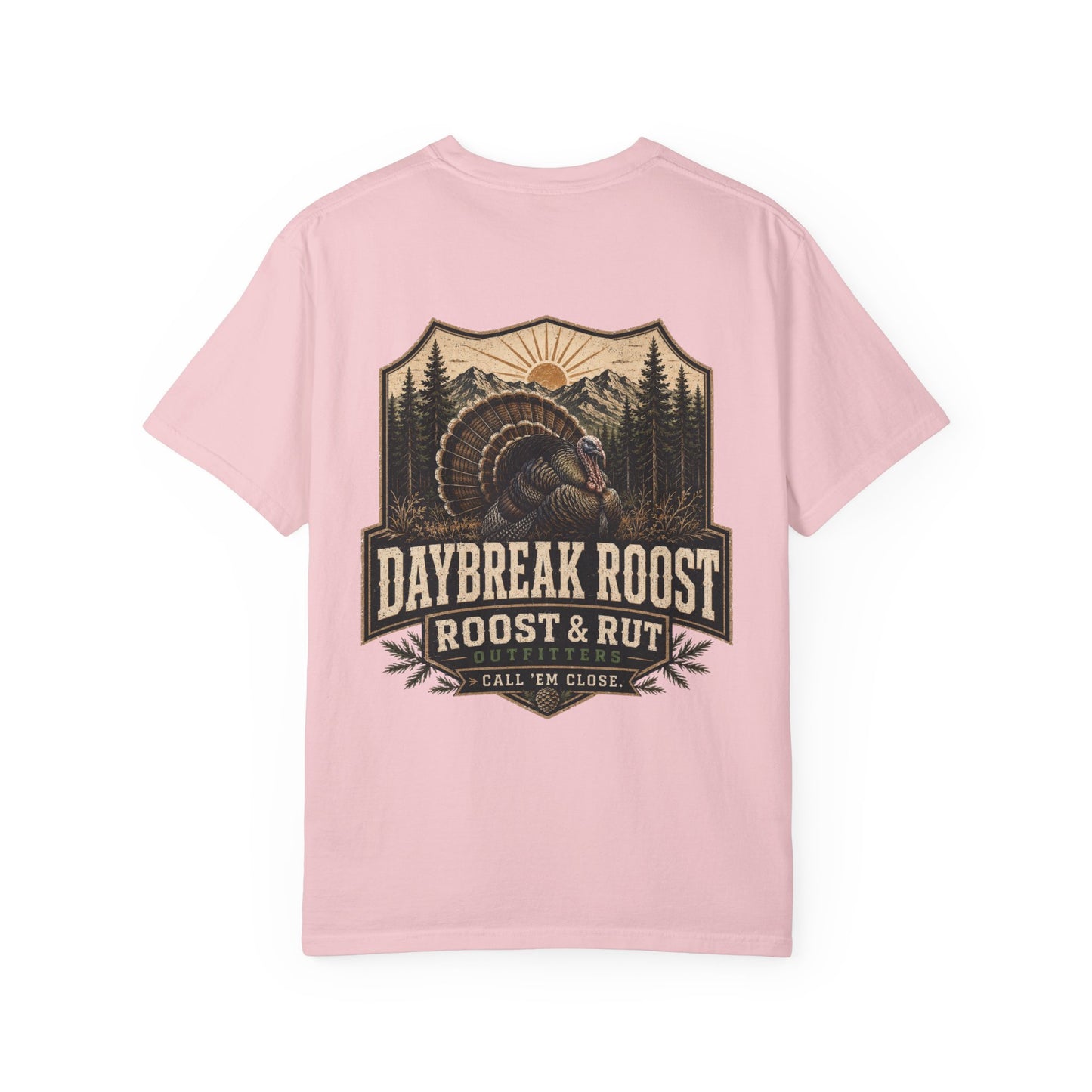 Daybreak Roost Turkey T-Shirt — 'Daybreak Roost' Vintage Turkey Hunting Tee
