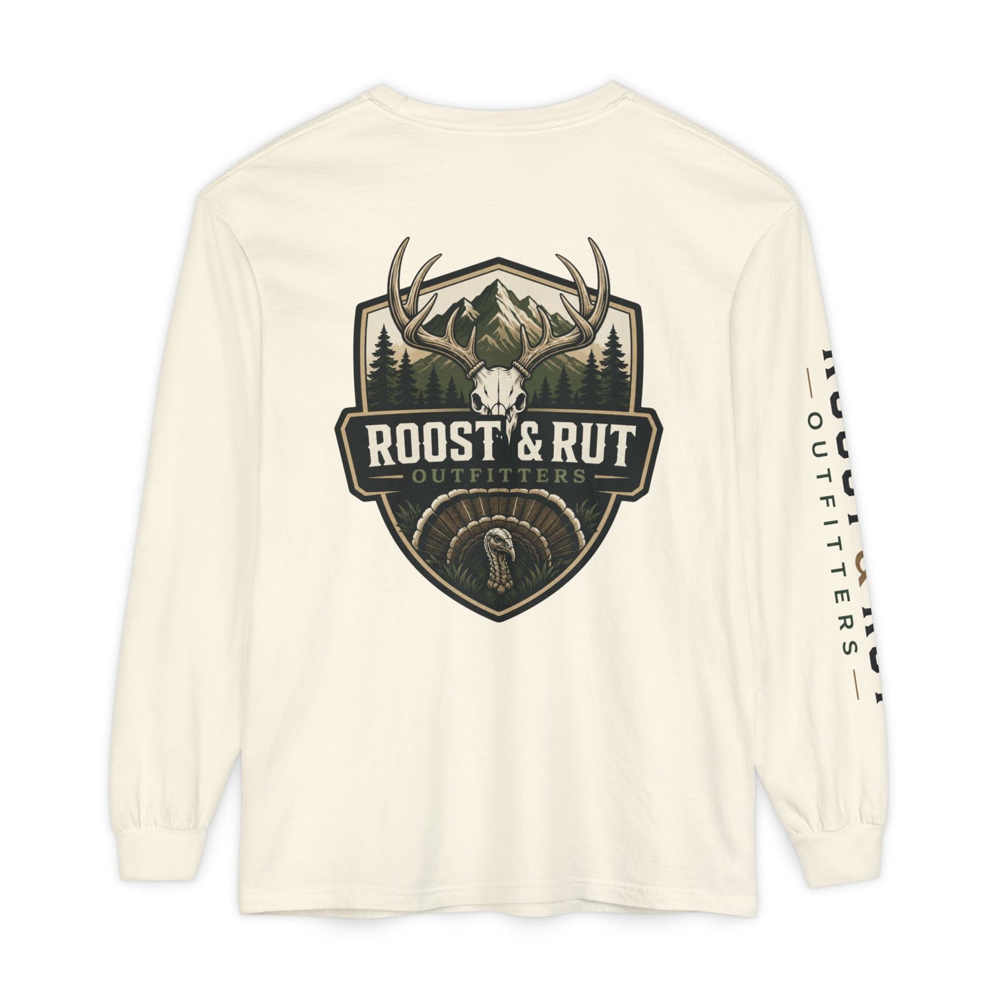 Roost & Rut Outfitters Deer Badge Long Sleeve T‑Shirt