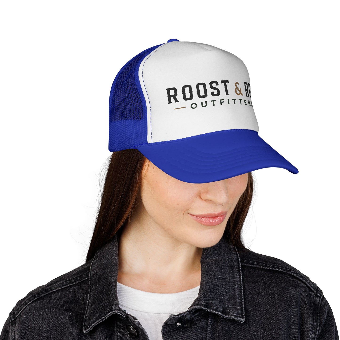 Roost & Rut Outfitters Trucker Cap — Vintage Outdoor Logo Hat